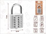 Замок навесной кодовый, серебро, ARIZONE