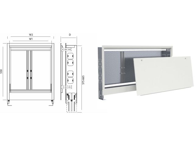 Изображение 1 Шкаф коллекторный встроенный 04, AV Engineering