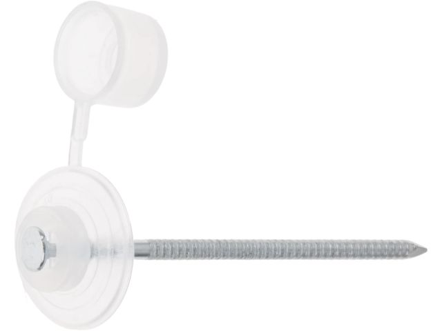 Гвоздь кровельный 2.8х70 мм с пласт. шляпкой, бесцветный (100 шт в пласт. конт.) STARFIX