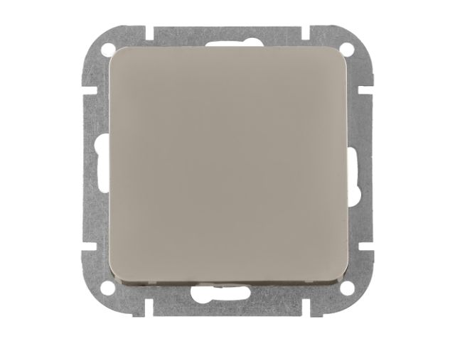 Выключатель 1 клав. (cкрытый, 10А) песочный, Astrum, BYLECTRICA