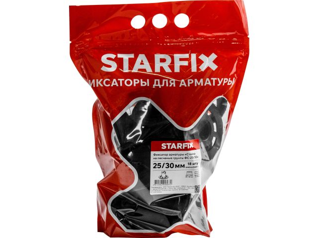 Фиксатор арматуры &quot;Стойка на песчаные грунты ФС-25/30&quot; 4-18 (18 шт в дой-паке) STARFIX