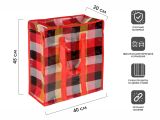 Сумка хозяйственная на молнии, 40х45х20 см, PERFECTO LINEA