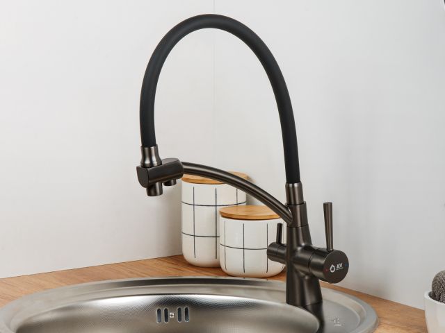 Изображение 4 Смеситель для кухни (Lt) D35, серия LUX графит AV Engineering