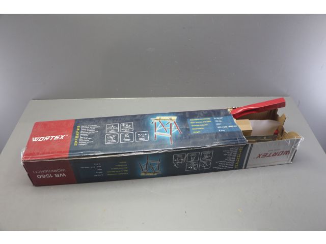 Изображение 1 Верстак складной WORTEX WB 1560 в кор. МДФ, 605x640x800 мм, регулировка столешницы уцененный (0423
