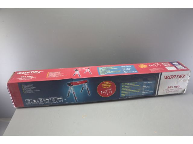 Козлы строительные регулируемые Wortex SAS 1180 макс 590 кг, высота 617-815 мм, длина 1085 мм уцен