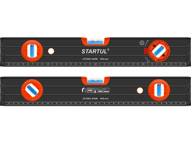 Уровень 400мм магнитный STARTUL PROFI (ST2560-040M)