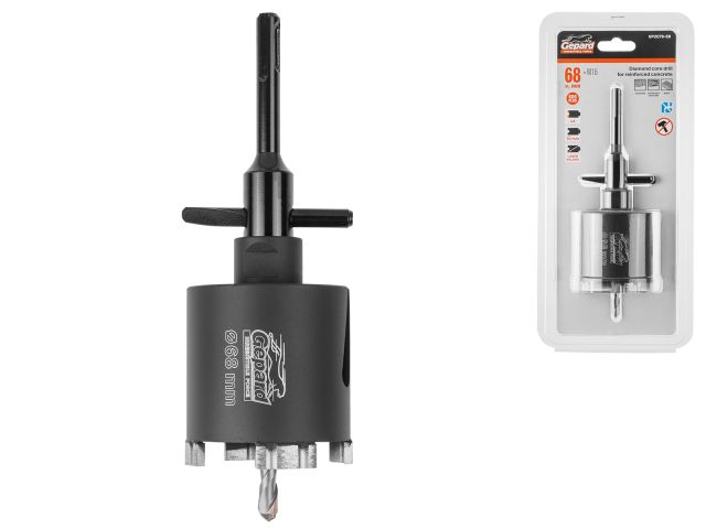 Коронка алмазная d 68мм железобетон GEPARD (GP2079-68)