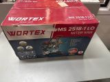 Торцовочная пила WORTEX MS 2516 LO в кор. 1500 Вт, 255 мм, глуб. до 80 мм, шир. до 115 мм, лазер у
