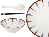 Смотреть изображение 3 Миска керамическая с ложкой и палочками для еды, серия RAMEN, aura, PERFECTO LINEA