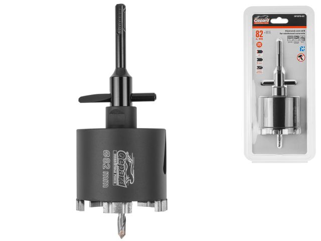 Коронка алмазная d 82мм железобетон GEPARD (GP2079-82)