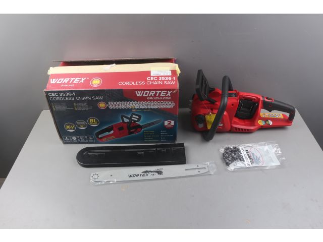 Аккум. пила цепная WORTEX CEC 3536-1 шина 35 см (14&quot;), 3/8&quot; LP, 1.3 мм ALL1 XLT SOLO уцененный (08