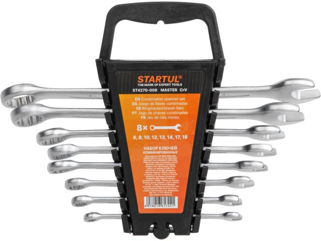 Набор ключей комбинир. 6-19мм 8шт STARTUL MASTER (ST4270-008)