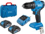 Смотреть изображение 2 Аккум. дрель-шуруповерт BULL SR 1803 в чем. XLTpro БЕСЩЕТ., 2x2 А*ч, 18 В, 45 Н*м, БЗП 10 мм
