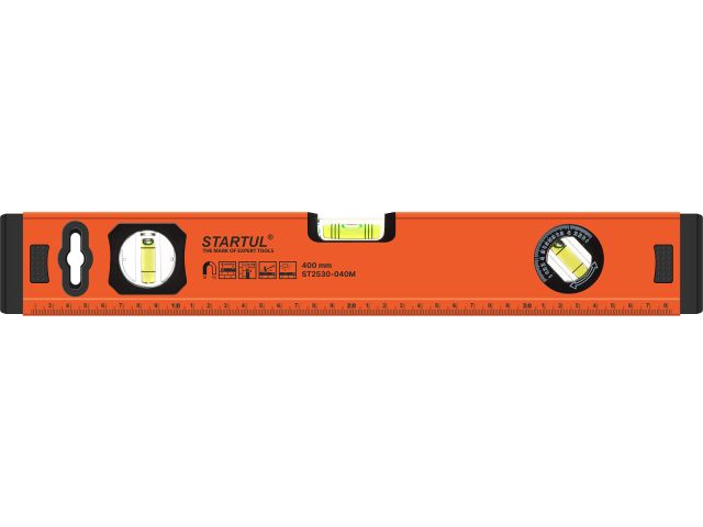 Уровень 400мм магнитный STARTUL STANDART (ST2530-040M)