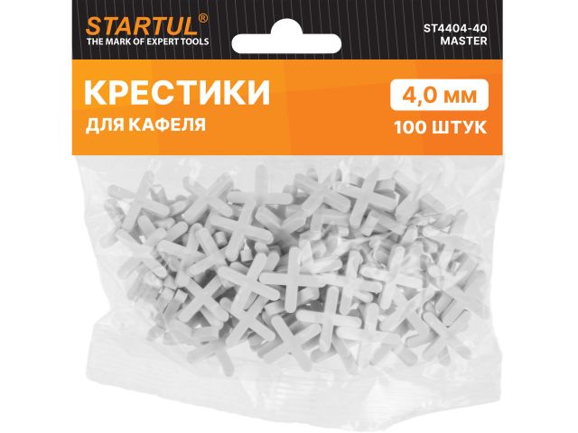 Крестики д/кафеля 4,0мм 100шт STARTUL MASTER (ST4404-40)