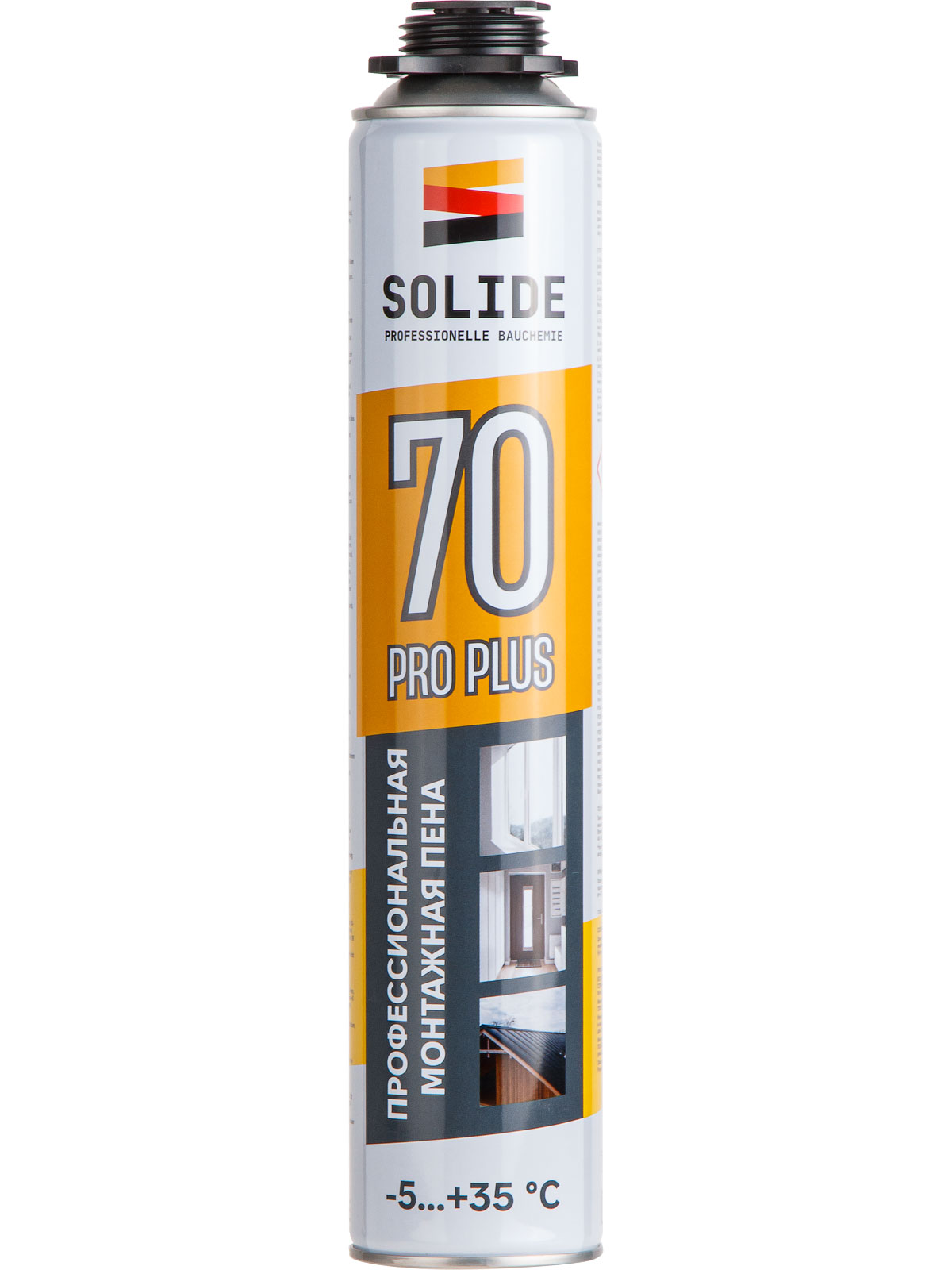Пена монтажная профессиональная всесезонная SOLIDE Foam Pro Plus 70 ...