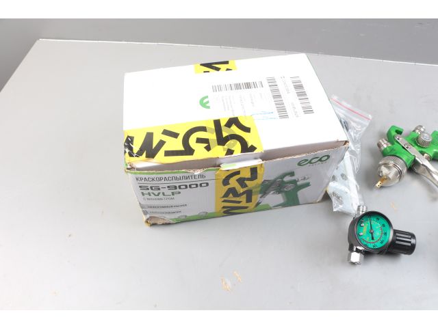 Изображение 3 Краскораспылитель ECO SG-9000 с манометром (сопло ф 1.4 мм) уцененный (1390275900)