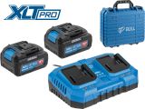 Набор аккумулятор 2х4 А*ч и зарядное устройство 2х4 А BULL XLTpro в чем. SET