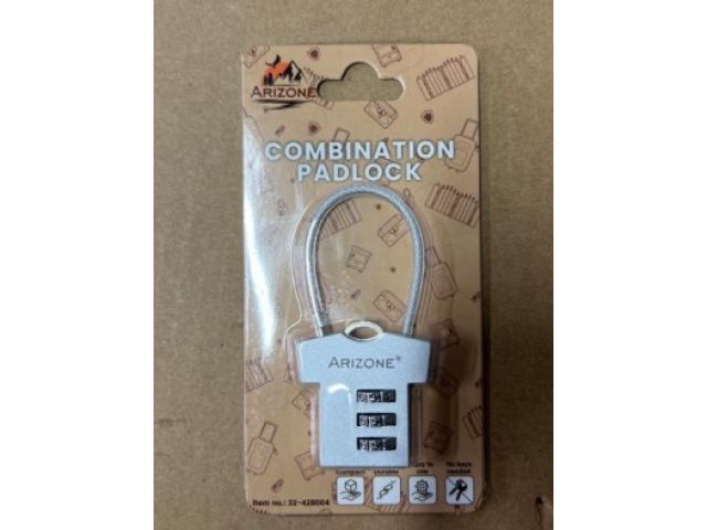 Замок навесной кодовый, оранжевый, ARIZONE