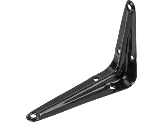 Кронштейн с ребром жесткости 100х125 мм черный STARFIX