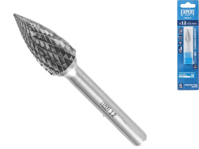 Борфреза твердосплавная тип G 12x25мм EXPERT STARTUL