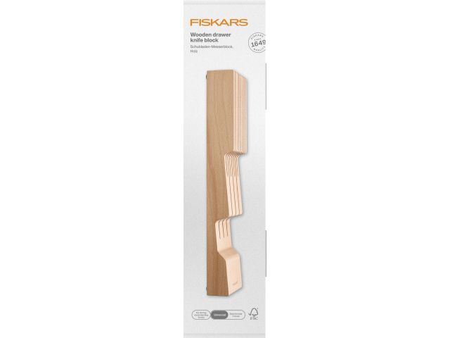 Деревянный блок для ножей All Steel Fiskars