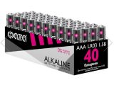 Смотреть изображение 2 Батарейка 40шт (коробка) AAA LR03A 1,5V Alkaline LR03A-P40 ФАZА Alkaline Pack-40