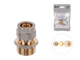 Ниппель 16(2.0) х 3/4&quot; нар. для труб PEX, AV Engineering (инд. упак.)