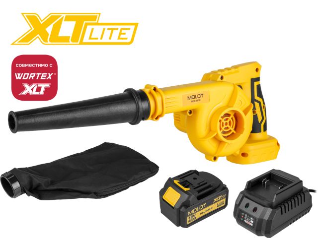 Воздуходувка аккумуляторная MOLOT MCB 1816 XLT Lite SET