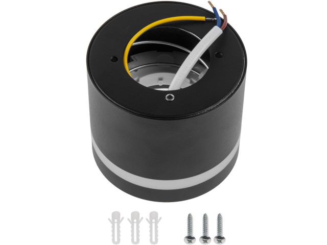 Изображение 3 Светильник накладной круг/черный 83*70 GX53 15 Вт LEIDEN ELECTRIC