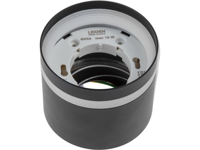 Изображение 4 Светильник накладной круг/черный 83*70 GX53 15 Вт LEIDEN ELECTRIC