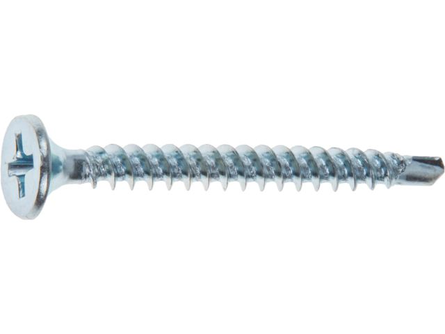 Саморез 3.5х32 мм для монтажа ГКЛ к металлу, цинк, со сверлом (100 шт в зип-локе) STARFIX