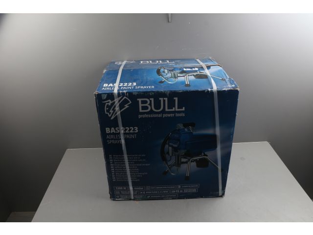 Безвоздушный окрасочный аппарат BULL BAS 2223 в кор. БЕСЩЕТ., 1300 Вт, 2,3 л/мин, 220 Бар уцененны