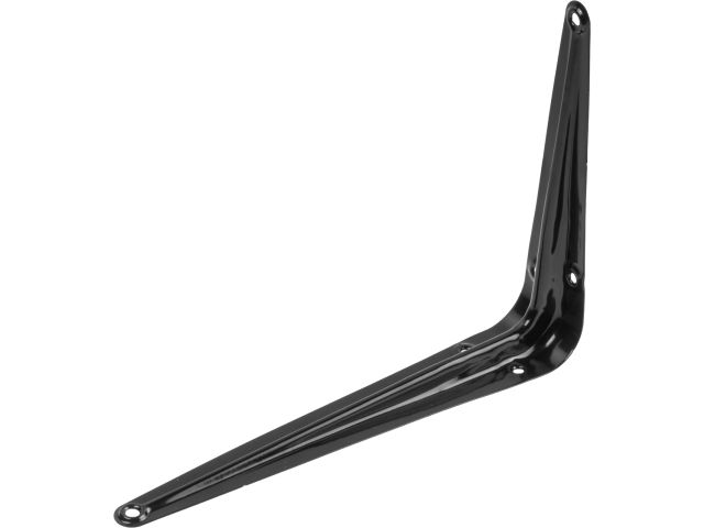 Кронштейн с ребром жесткости 250х300 мм черный STARFIX