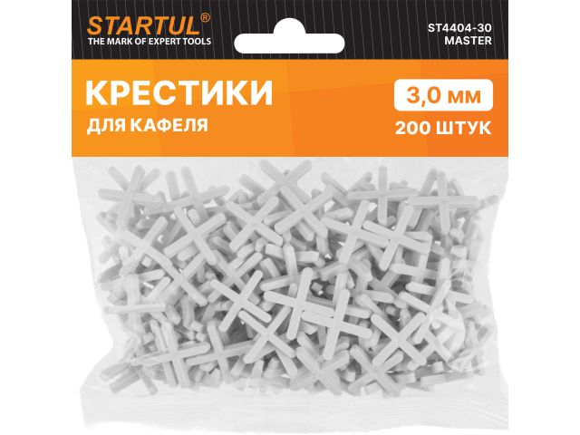 Крестики д/кафеля 3,0мм 200шт STARTUL MASTER (ST4404-30)