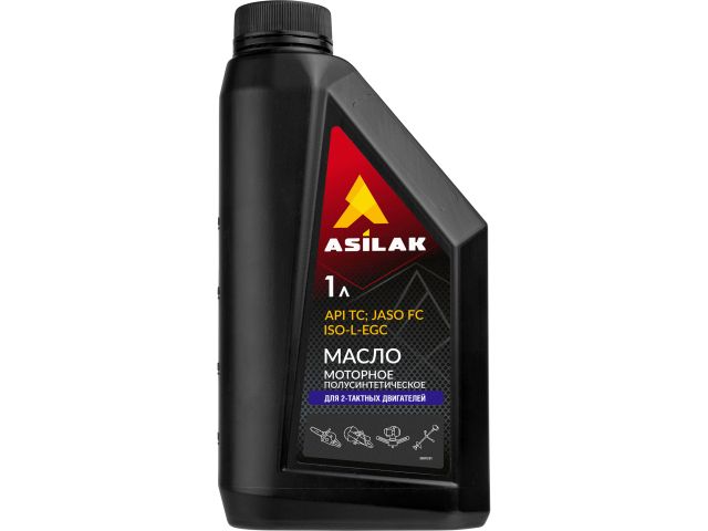 Изображение 2 Масло моторное полусинтетическое для 2-тактных двигателей ASILAK 1 л