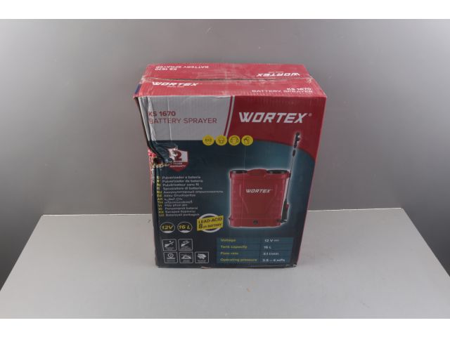 Аккум. опрыскиватель WORTEX KS 1670 в кор. 12В, 1 акк., 8 Ач, 16 л уцененный (7870734375)
