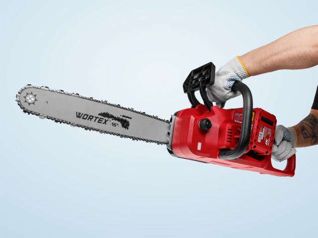 Изображение 13 Аккум. пила цепная WORTEX CEC 3536-2 шина 40 см (16"), 3/8" LP, 1.3 мм ALL1 XLT SET БЕСЩЁТ, 18В+18В